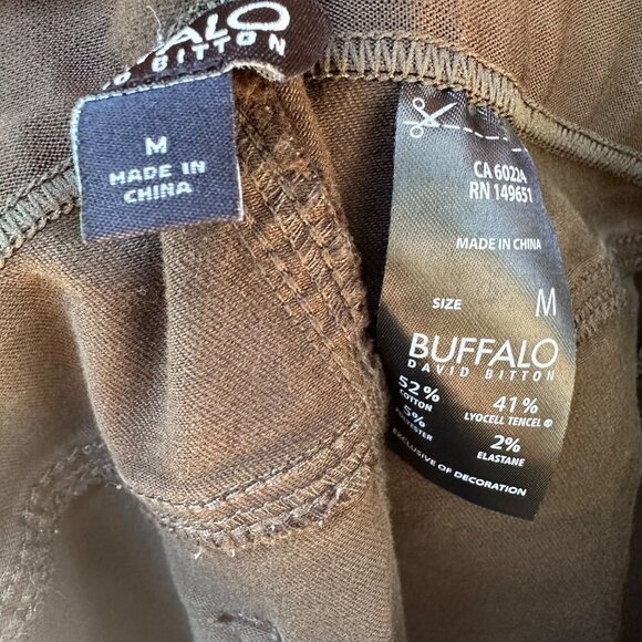 Buffalo David Bitton Brown Elastic Waist Trouser Pants Size M - Picture 4 of 10